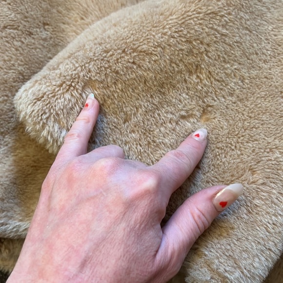 Retro Sherpa Teddy Shawl Collar Coat - Picture 6 of 9